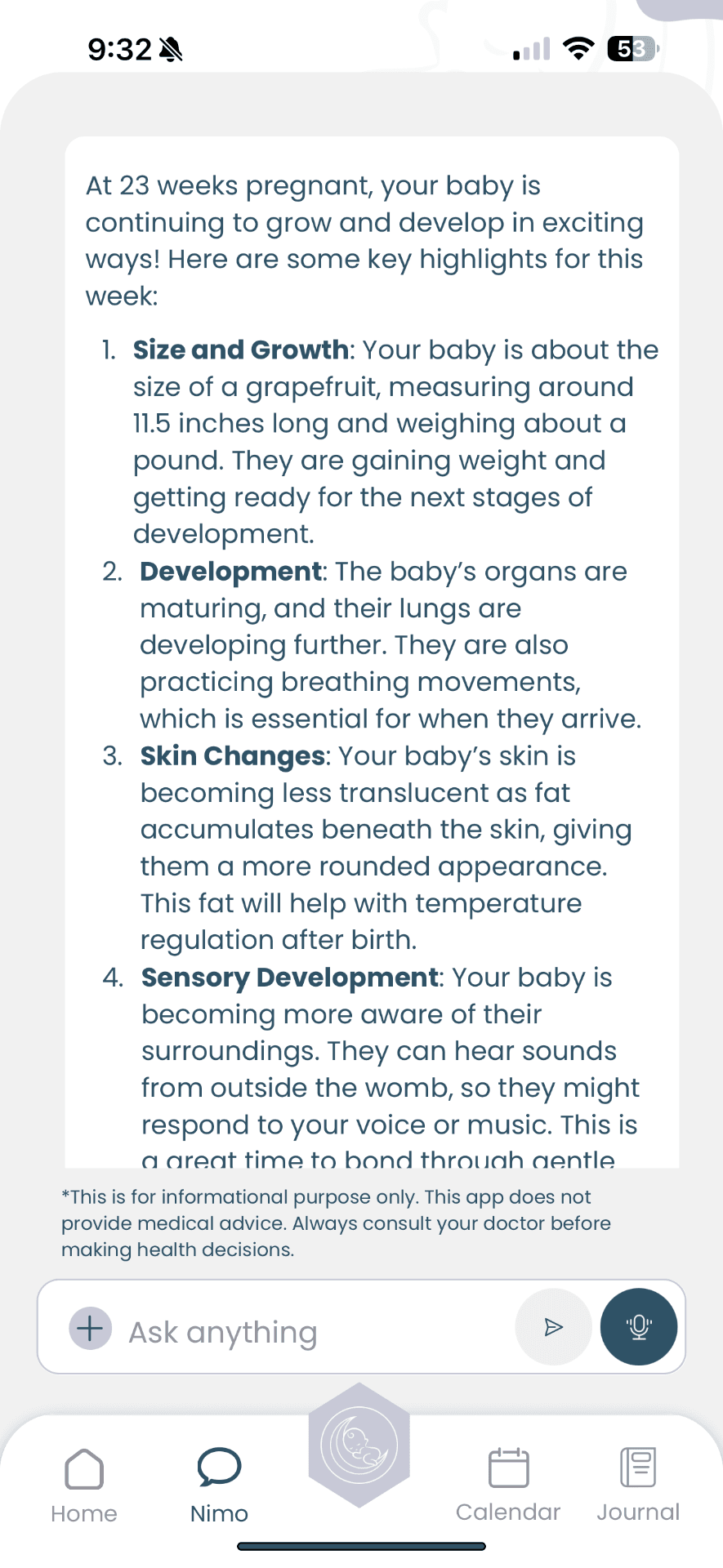 Nimo chat screenshot 2